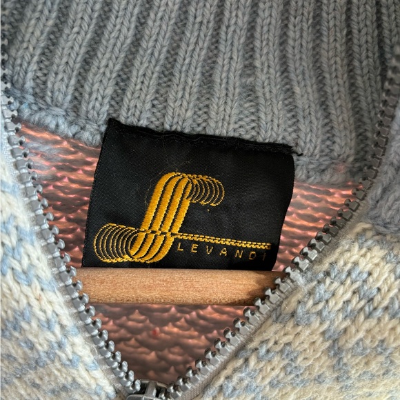 Levandi Norwegian 100% wool vintage ski sweater - Picture 6 of 15